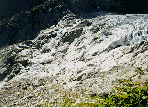 The Rhone glacier, seen from the Furkapass