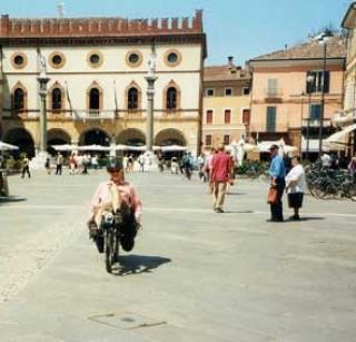 Town square in Ravenna Italy
