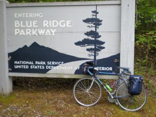 Entering the Blue Ridge Parkway