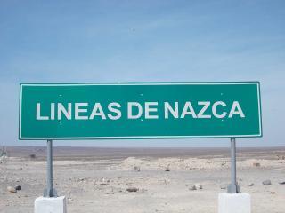 Nazca Lines welcome sign
