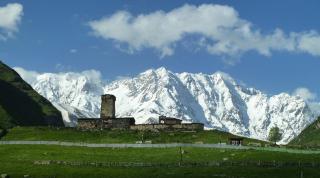 Villaggio Usghuli nella regione Svaneti